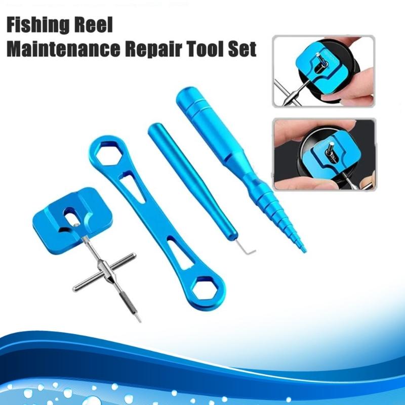 Reel Oil - Angelrollen-Wartungsset mit Fettöl und 5-teiligem ABS-Handwerkzeugsortiment