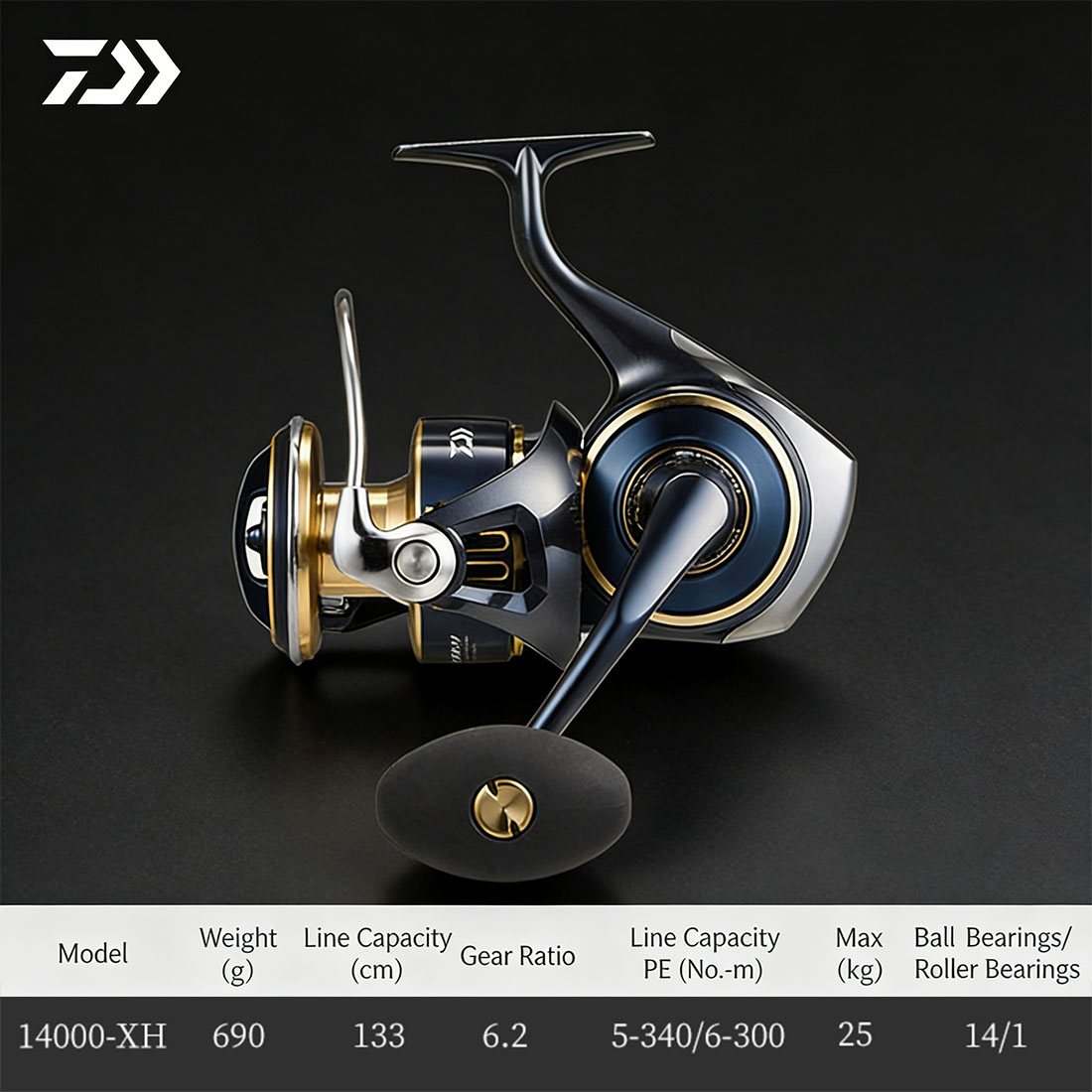 Abu Garcia Reel Max - Original DAIWA 2025 SALTIGA 8000-25000 Spinnrolle