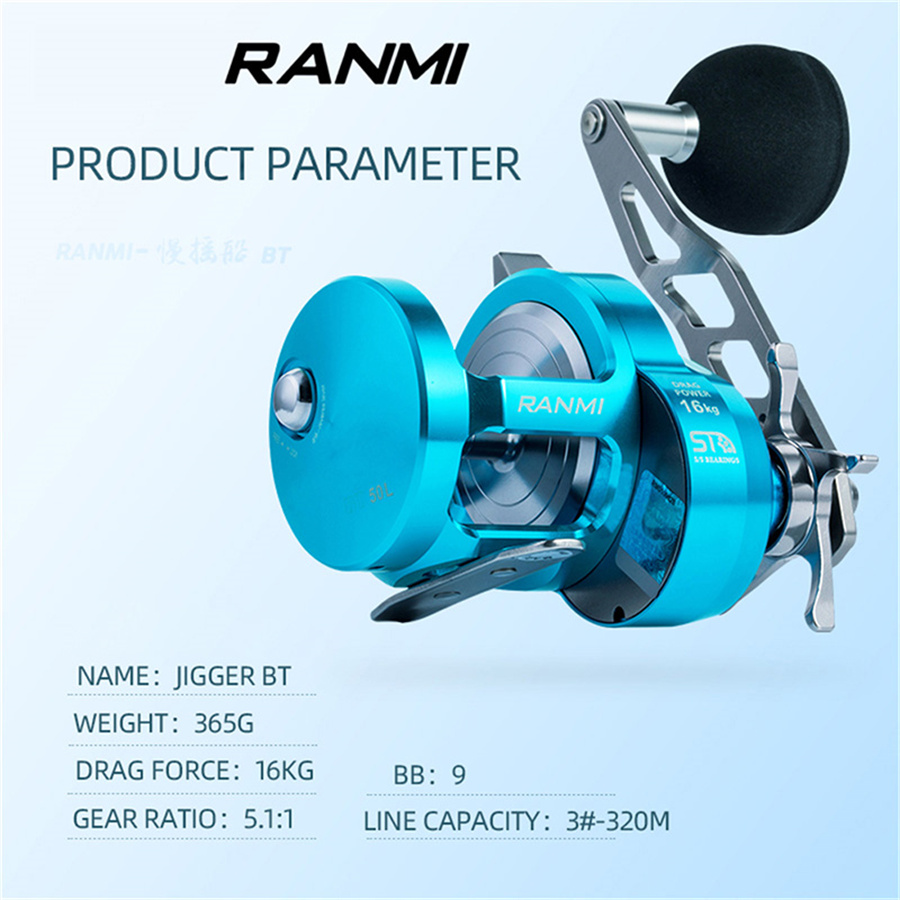 RYOBI RANMI BT50 Slow Jigging  – Trolling Reel Bewertung und Preis