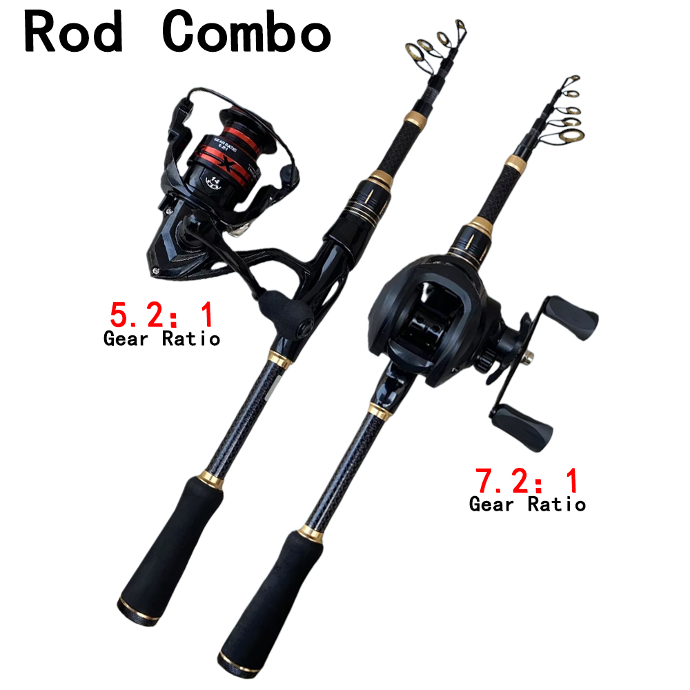 Teleskop-Baitcasting-Angelrute – Spincast Reel Bewertung und Preis